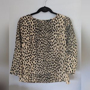 JCrew Leopard Top